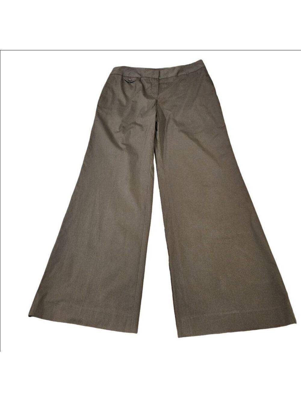 Women's Jones New York NWT Tobacco Brown Wide Leg Pants Size 10, Long Inseam